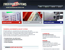 Tablet Screenshot of alarmsbyfreedom.com